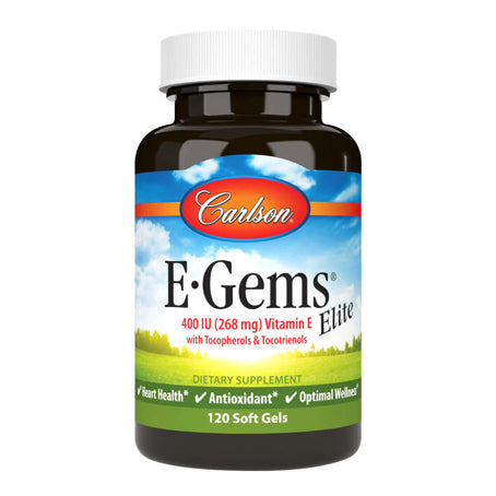 Carlson E-Gems Elite 400 IU Vitamin E 120 Softgels