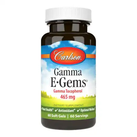 Carlson Gamma Vitamin E-Gems 465 mg 60 Softgels