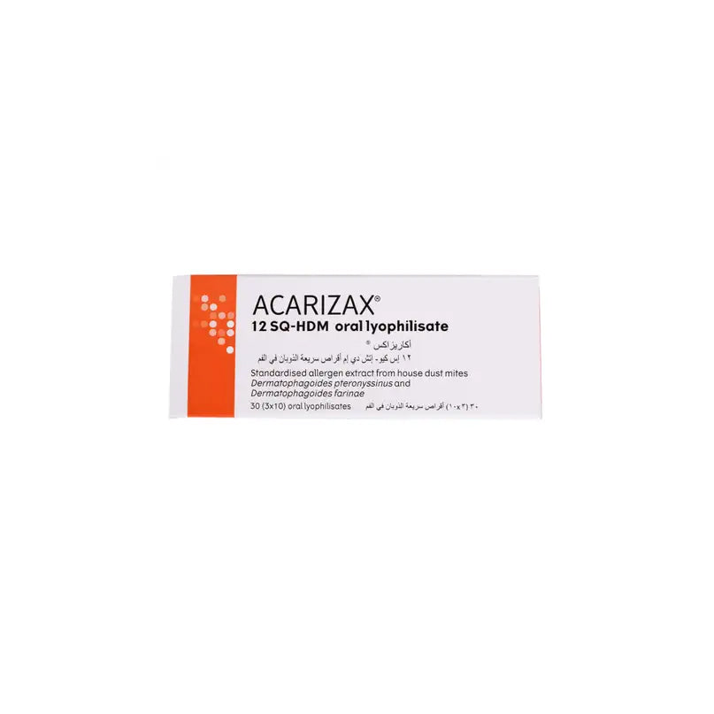 Acarizax 12sq-Hdm Orally Lyophilisate 30 Tablets