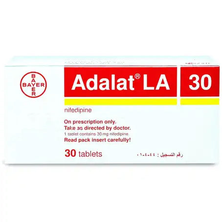 Adalat-La 30 Mg 30 Tablets