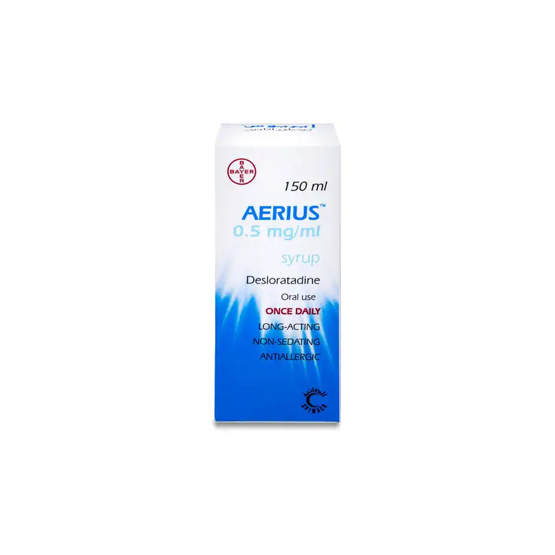 Aerius Anti-allergy Syrup 0.5 non Drowsy mg/150 ml