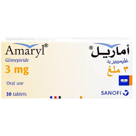 Amaryl 3 mg Tablet 30pcs