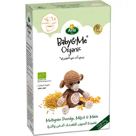 Arla Baby & Me Organic Multigrain Millet & Corn 210g