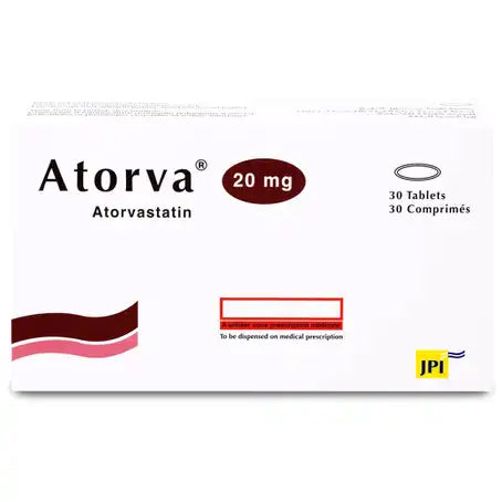 Atorva 20 mg Tablet 30 Pcs