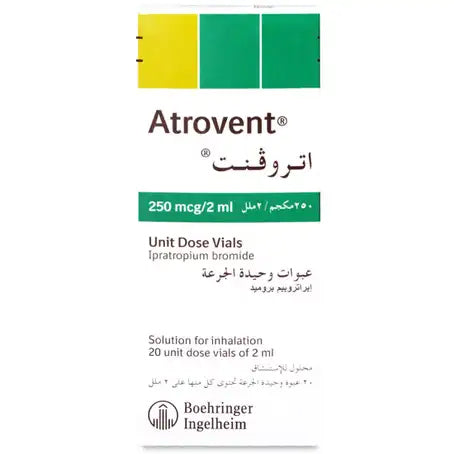 Atrovent 250 Mcg or 2ml Inhaler Solution 20pcs 2 ml