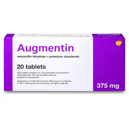 Augmentin 375 mg Tablet 20 Pcs