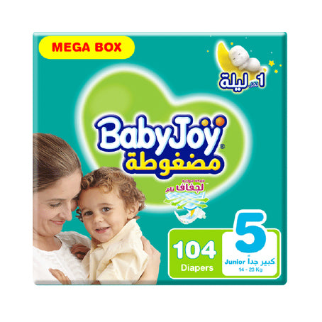 Baby Joy Size 5 Mega Box 104 Diapers