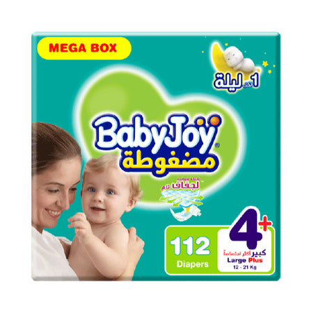 Baby Joy Size (4+) Mega Box - 112 Diapers