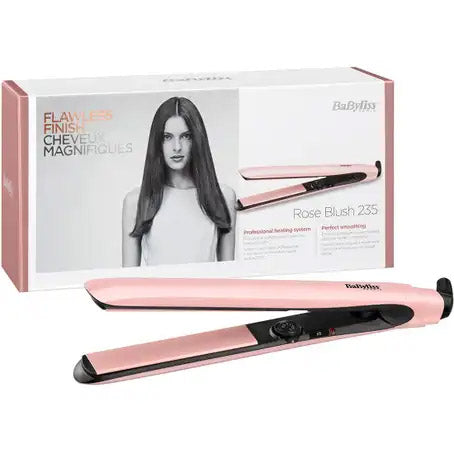 Babyliss Rose Blush Hair Straightener with 13 Settings Up to 235°C