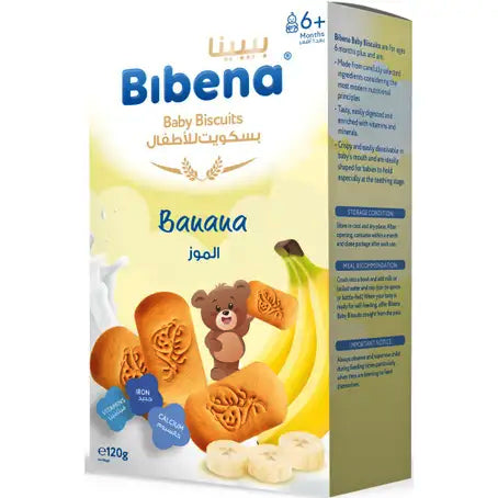 Bibena Baby Biscuits Banana 120g