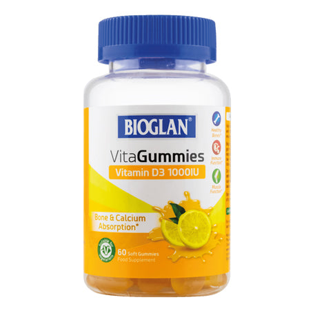 Bioglan Vitamin D3 1000 IU, 60 Gummies