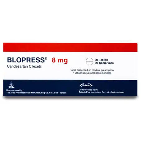 Blopress 8 mg Tablet 28 Pcs