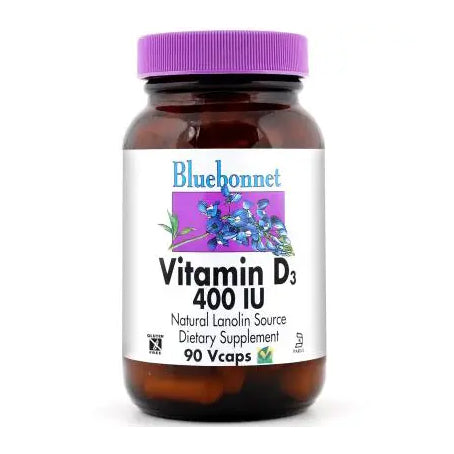 Bluebonnet Vitamin D3 400 IU 90 Vcaps