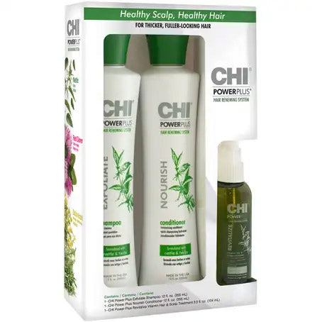 CHI Shampoo Conditioner & Serum Powerplus Trio Kit