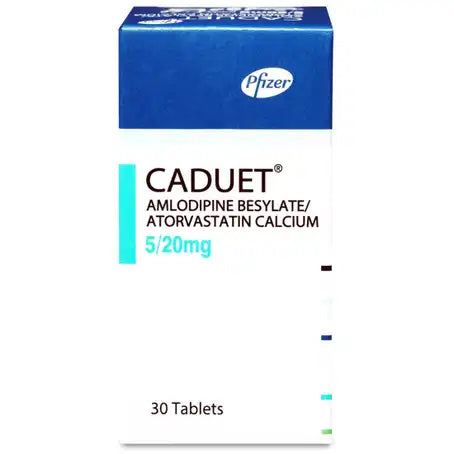 Caduet 5 by 20 mg Tablet 30 Pcs