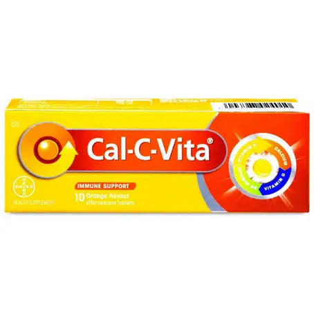 Cal C Vita 10 Effervescent Orange Tablets Imported