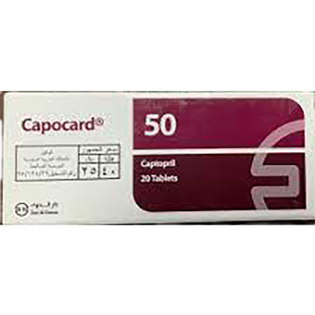 Capocard 50 mg Tablet 20 Pcs