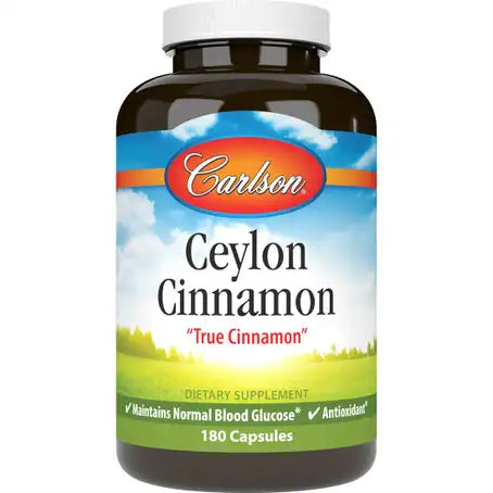 Carlson Ceylon Cinnamon - 180 Capsules