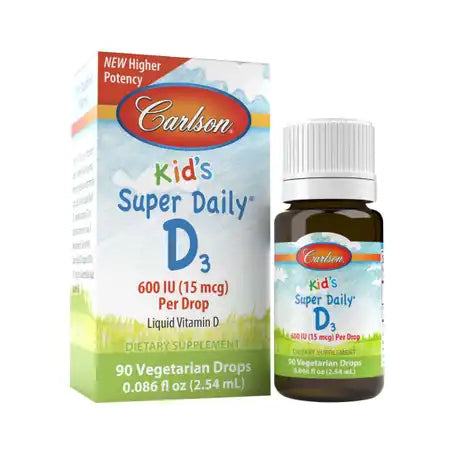 Carlson Kid's Super Daily Vitamin D3 600 IU Drops 2.54 ml