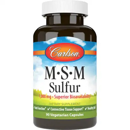 Carlson MSM Sulfur 1000 mg 90 Capsules