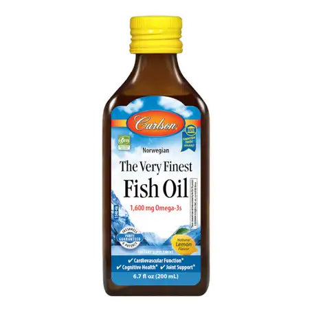 Carlson The Very Finest Fish Oil 1600 mg Omega-3 200 ml Lemon Liquid