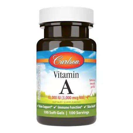 Carlson Vitamin A 10000 IU 100 Softgels