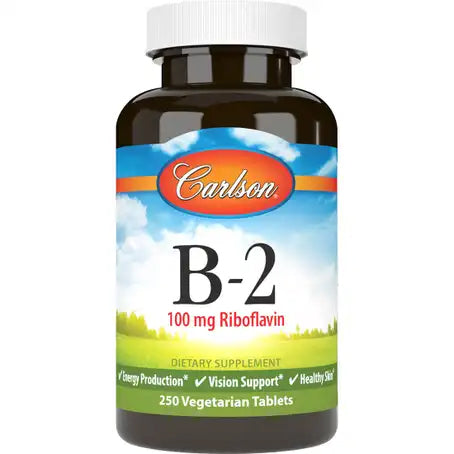 Carlson Vitamin B-2 Riboflavin 100 mg 250 Tablets