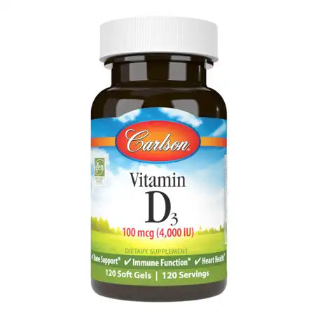 Carlson Vitamin D3 4000 IU 120 Softgels