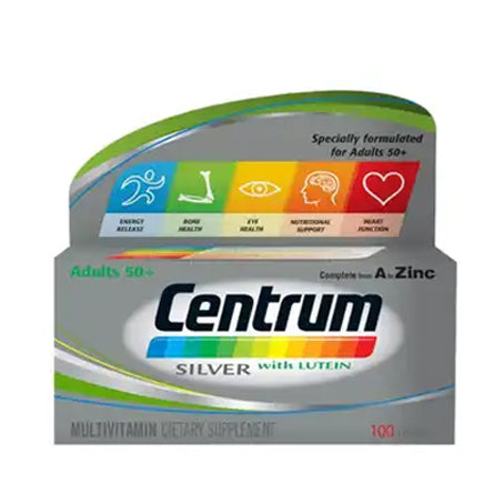 Centrum Silver Multivitamins with Lutein 100 Tablets