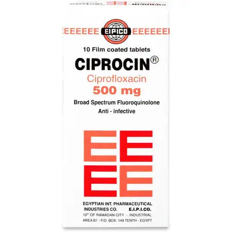 Ciprocin 500 mg Tablet 10 Pcs