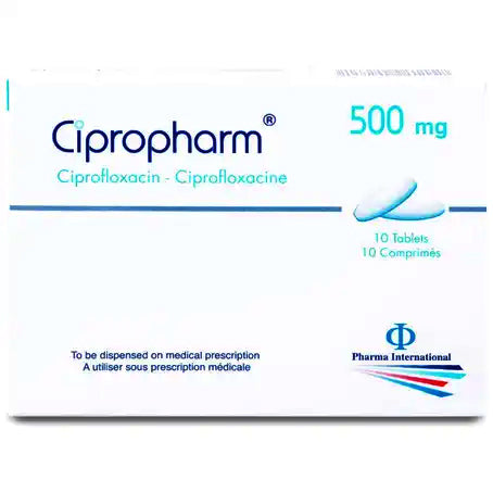 Cipropharm 500 mg Tablet 10 Pcs