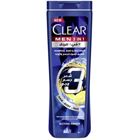 Clear Shampoo 3 In 1 Active Fresh 400ml