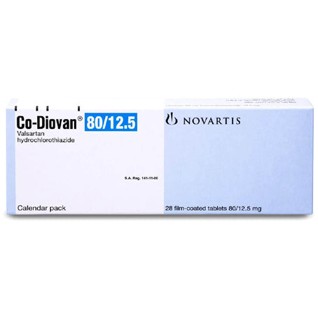 Co-Diovan 80 by 12.5 mg Tablet 28 Pcs