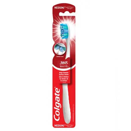 Colgate 360 Optic White Medium Toothbrush