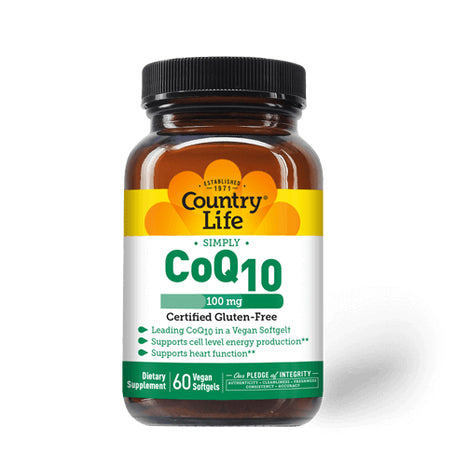 Country Life Simply CoQ10 100 mg 60 Softgels