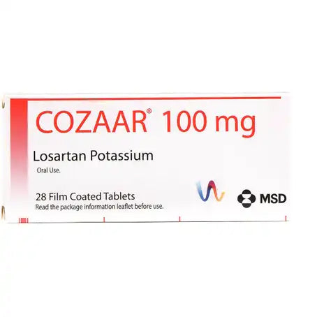 Cozaar 100 mg Tablet 28 Pcs