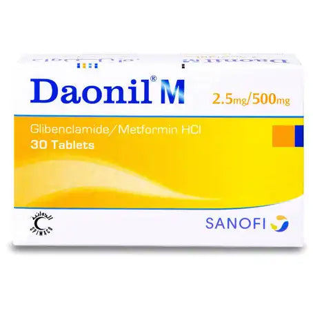 Daonil M 2.5 by 500 mg Tablet 30 Pcs