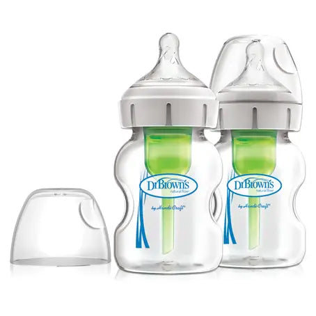 Dr. Brown's Glass Wide Neck Bottle - 150 ml (2 Pack)