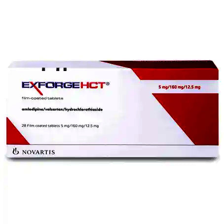 Exforge Hct 5mg/160mg/12.5mg Tablets 28 Pcs