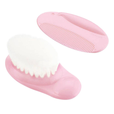 Farlin Comb and Brush Set - Pink