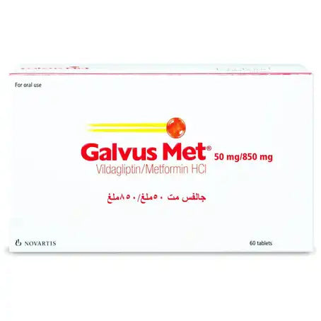 Galvus Met 50 by 850 mg Tablets 60 Pcs