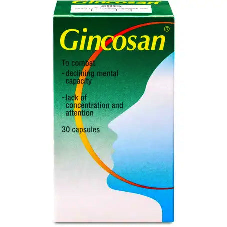 Gincosan Ginkgo Biloba + Ginseng - 30 Capsules