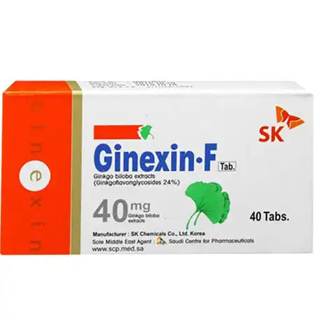 Ginexin-F Ginkgo Biloba 40 mg 40 Tablets