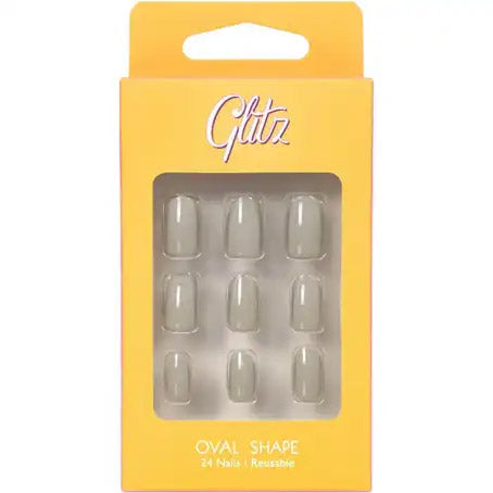 Glitz Press-On Nails Laurel Oak Oval Shape (10 Pieces)