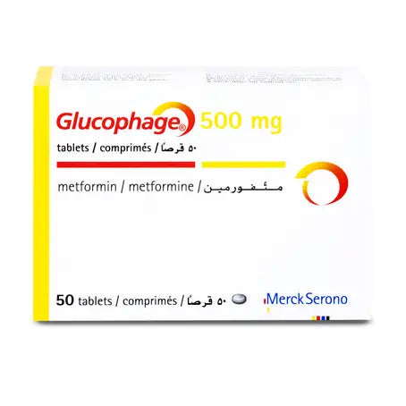 Glucophage 500 mg Tablet 50 Pcs