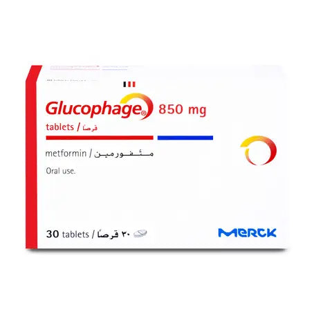 Glucophage 850 mg Tablet 30 Pcs