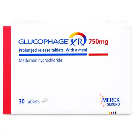 Glucophage XR 750mg Tablets 30 Pcs