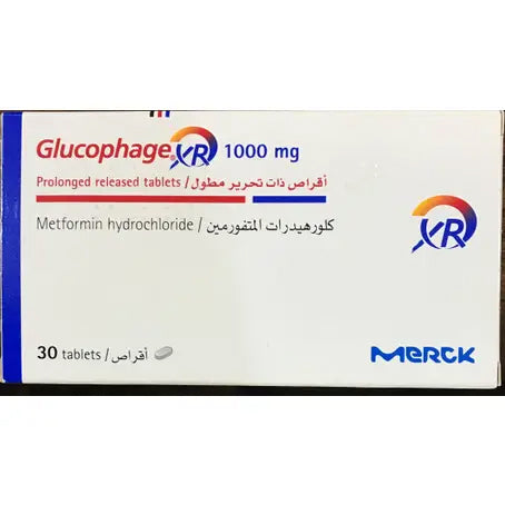 Glucophage Xr 1000 Mg Tablet 30 Pcs