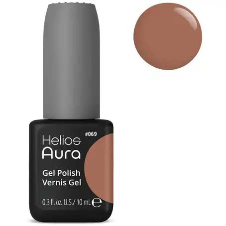 Helios Aura Gel Nail Polish #069 - Chocolate Brown