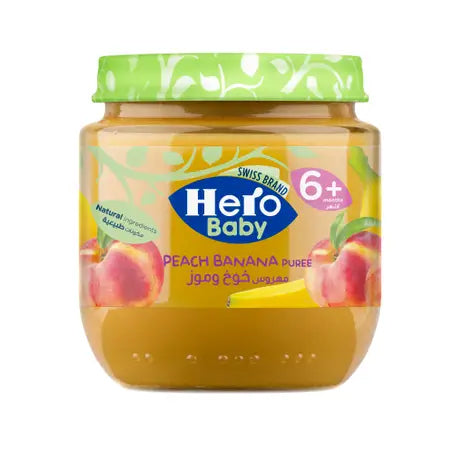 Hero Baby Baby Food Peach & Banana 125g